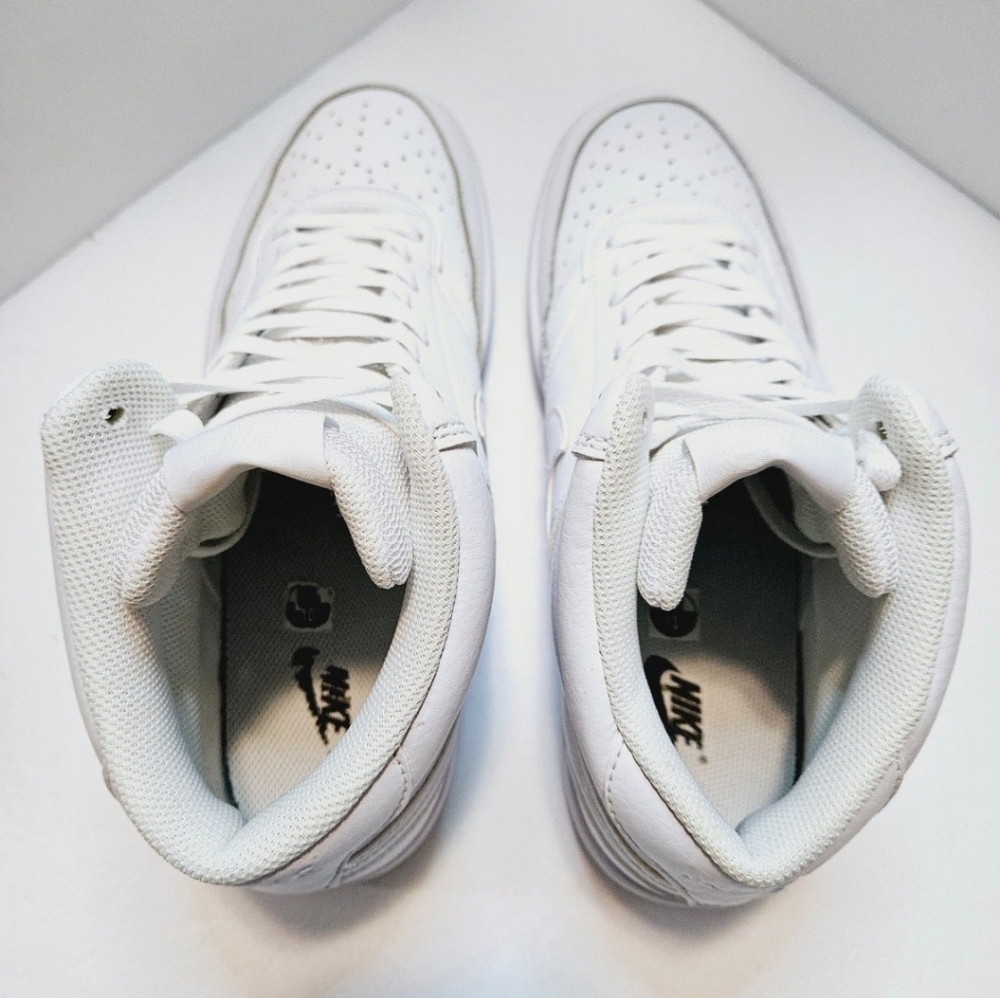 Nike Court Vision Mid Triple White Men's Shoes/Sneakers DC5466-100 Size 10 - Picture 5 of 11